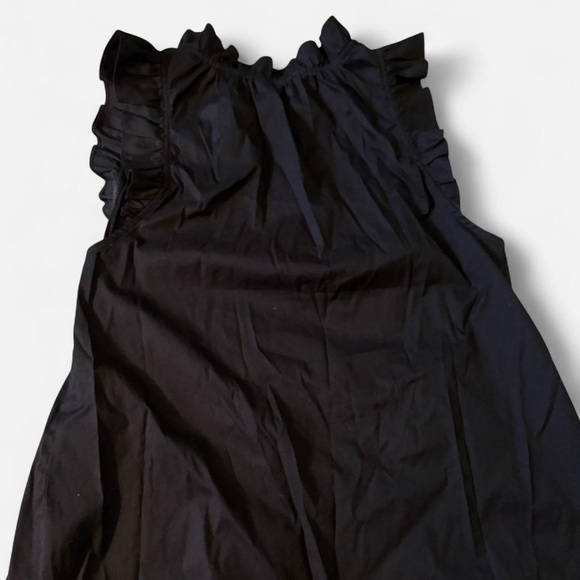 Express Black Button-Down Ruffle Blouse - Picture 4 of 4